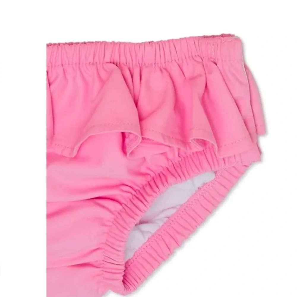 Wonder Nation Tropical Rash Guard Swimsuit Set Girls 18M Pink NWT Two Piece CUTE